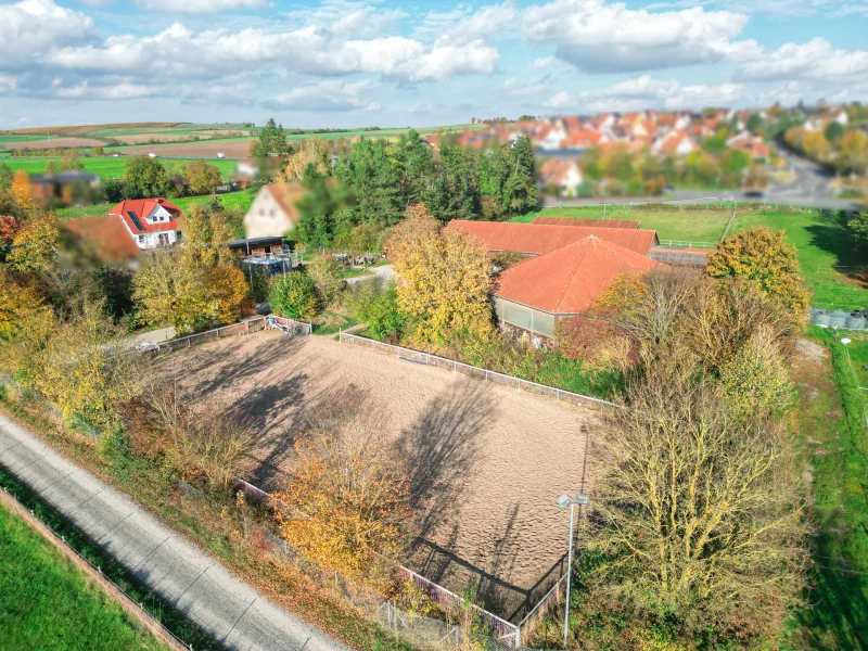 Rückansicht Trainingsplatz Südwest