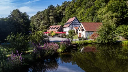 DJI_0618-Verbessert-RR - Gastgewerbe/Hotel kaufen in Gräfendorf - Einzigartiges Mühlenanwesen in Alleinlage des Spessart