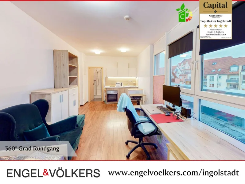 Engel & Völkers Ingolstadt - Wohnung kaufen in Ingolstadt - Kapitalanlage: Modernes Studentenapartment in Top-Lage von Ingolstadt