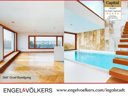 Engel & Völkers Ingolstadt - Wohnung mieten in Ingolstadt - Exklusiver Penthouse-Traum mit Indoor-Pool & Wellness über den Dächern der Stadt