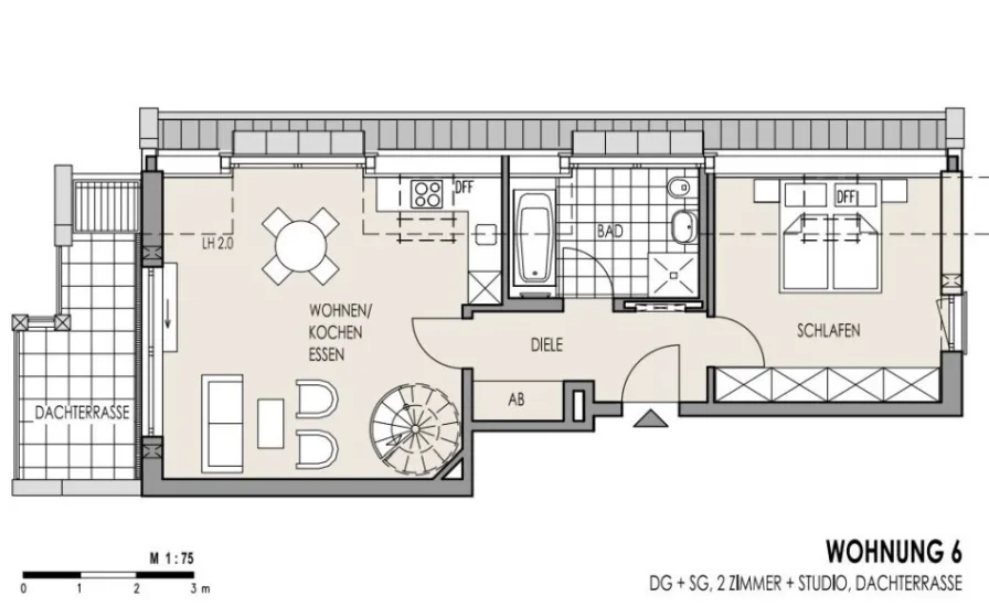 Grundriss Whg 6