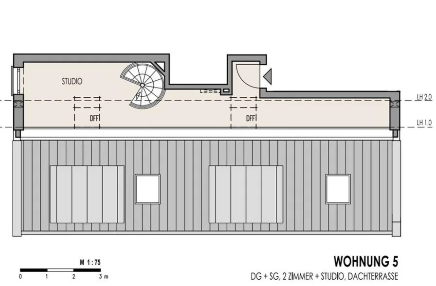 Grundriss Whg 5 Studio