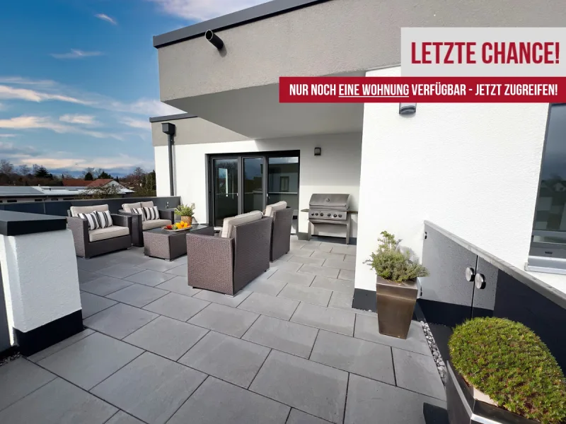 Wohnbeispiel Dachterrase - Wohnung kaufen in Schwabmünchen - Living on Sunshine! Leben, wo die Sonne scheint!