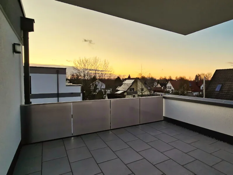 Sonnenuntergang Dachterrasse