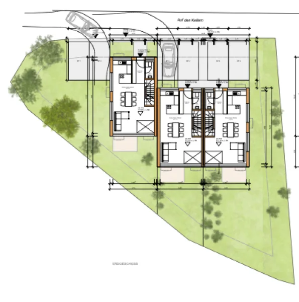 Erdgeschoss - Grundstück kaufen in Aurachtal - Baugrundstück mit Baugenehmigung