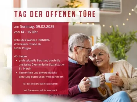 Tag der offenen Türe - Wohnung kaufen in Türkheim - Sicher, komfortabel, individuell: Ihre 3-Zimmer-Gartenwohnung nach Ihren Bedürfnissen ausgelegt 