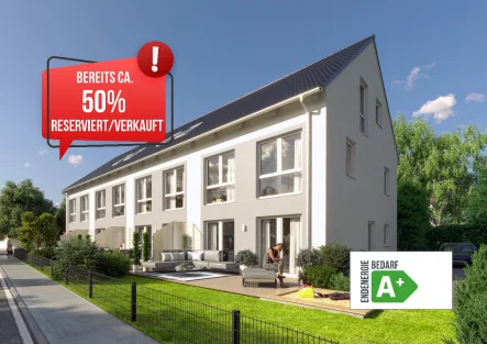 Kissing Reihenhaus - Haus kaufen in Kissing - 50 % verkauft - Baustart erfolgt - Vereinbaren Sie einen Termin auf der Baustelle!