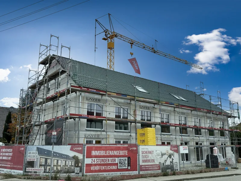 Akt. Bautenstand - Haus kaufen in Kissing - Kreativ sein und selbst Hand anlegen - Rohbau bereits zu besichtigen