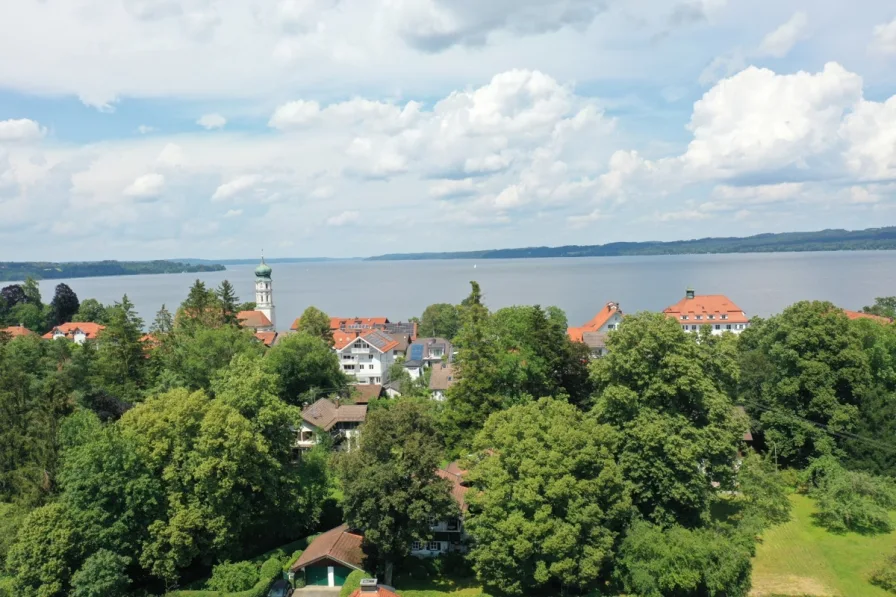 Blick auf See - Haus kaufen in Seeshaupt - Charmantes Einfamilienhaus in Seenähe!