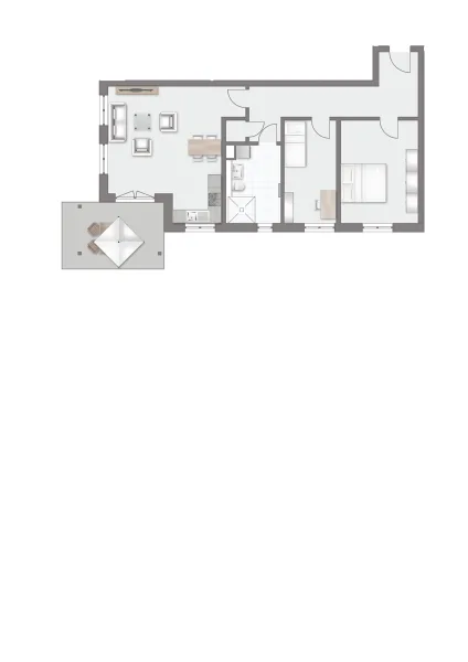 Grundriss schematisch Whg.-Nr. 7