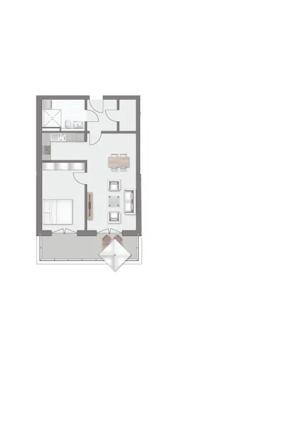 Grundriss schematisch Whg.-Nr. 22