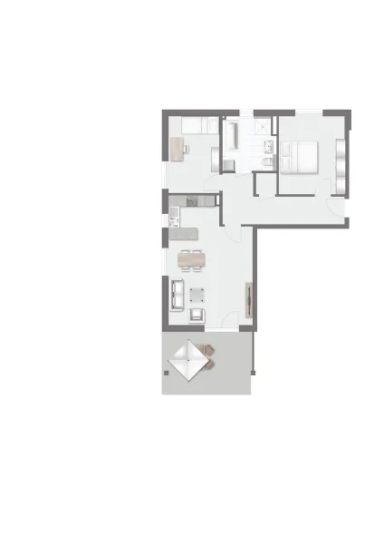 Grundriss schematisch Whg. Nr. 27