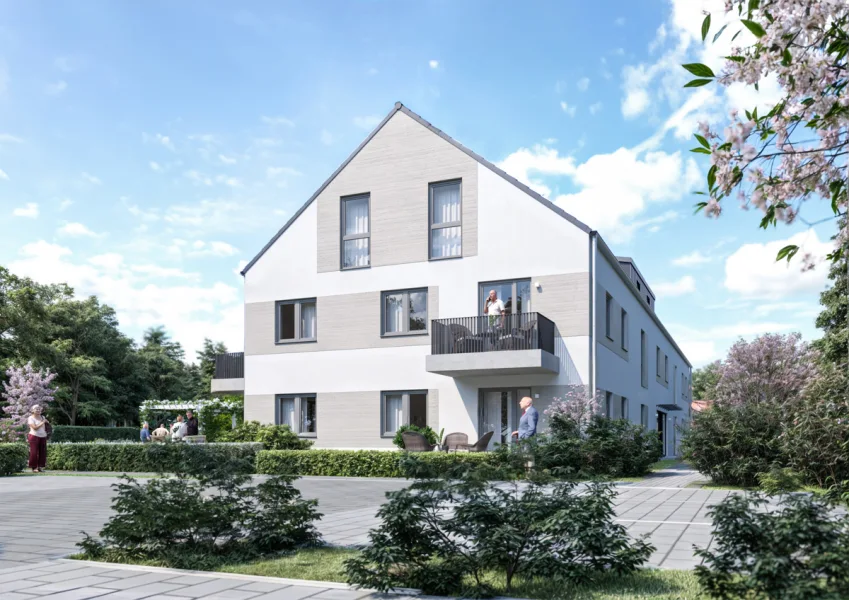 MAURER HOF Zufahrtsbereich - Wohnung kaufen in Friedberg / Ottmaring - Sonnige 2-Zimmer-Wohnung mit Westbalkon in Friedberg-Ottmaring