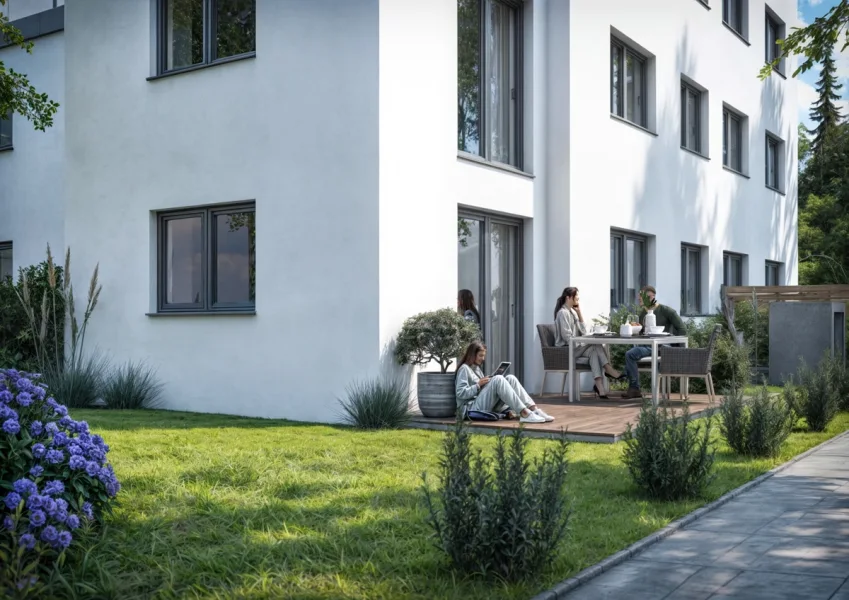 Außenbereich Musterbild - Wohnung kaufen in Augsburg - **ERSTBEZUG - GARTENWOHNUNG MIT AUSGEZEICHNETER ANBINDUNG**