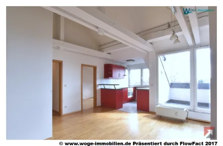 Küche - Wohnung kaufen in Nürnberg - schöne Aussicht: freie 3-Zi-Whg mit Süd-Loggia und Stellplatz