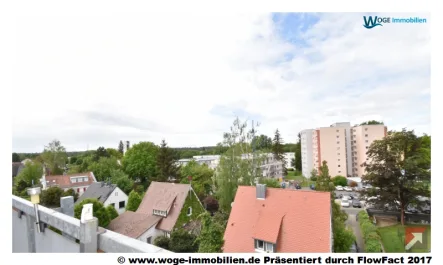 Ausblick - Wohnung kaufen in Nürnberg - Toller Ausblick: 1-Zi-Penthouse-Whg mit Dachterrasse und Stellplatz