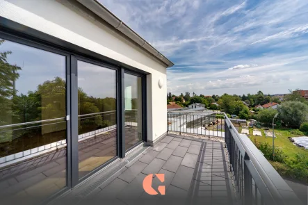 Ihr Blick über die Dächer - Wohnung kaufen in Ebersberg - Seltene Gelegenheit! - Erstbezug - Exklusives Penthouse mit Süd-Dachterrasse