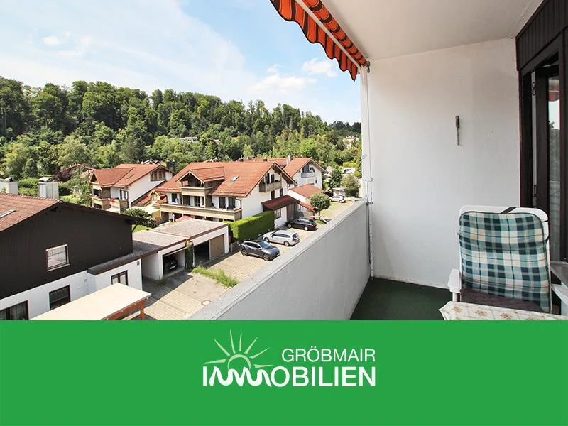 Ausblick Loggia - Wohnung kaufen in Wolfratshausen - Attraktive Eigentumswohnung in ruhiger Lage - Langjährig und gut vermietet