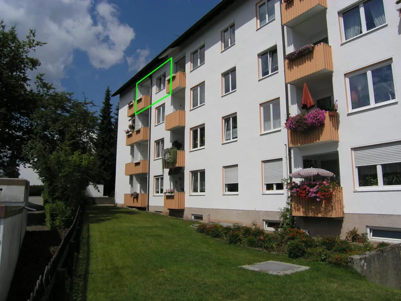 Ansicht - Wohnung mieten in Lauf - 2-Zimmer-Wohnung mit Einbauküche in ruhiger Wohnlage