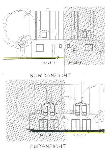 Ansicht Süd und Ansicht Nord