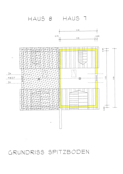 Grundriss Dachgeschoss-Spitzboden