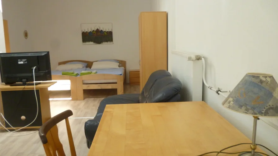 Schlafbereich Wohnung Loft im EG