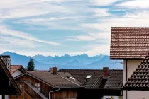 Balkon-Blick auf die Berge