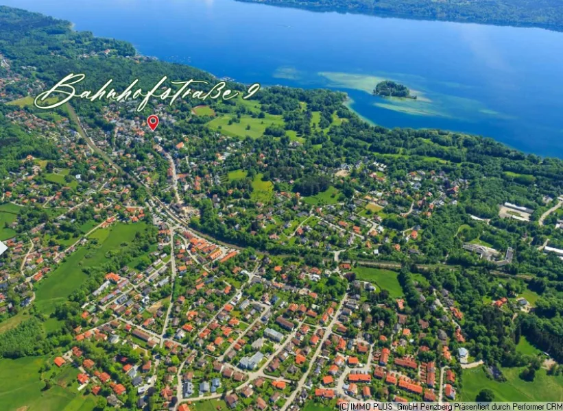 Luftaufnahme mit Blick auf den Standort