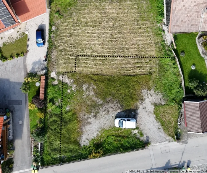 Luftbild - Grundstück kaufen in Benediktbeuern - Attaktives Baugrundstück für großzügiges EFH oder DH