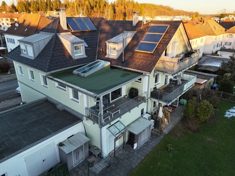 Ansicht vom Westen auf das Wohnhaus