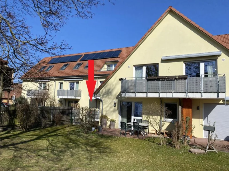 Gartenansicht - Wohnung mieten in Nürnberg - Sonnige, gut ausgestattete 1 ½ Zi.- Seniorenwohnung/betreutes Wohnen in Nbg.-Reichelsdorf 