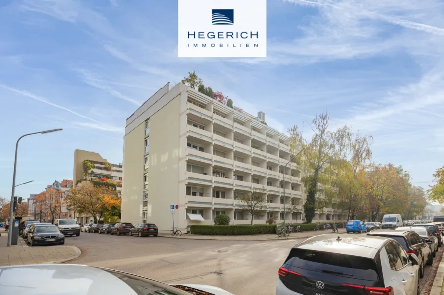 Hausansicht - Wohnung kaufen in München - HEGERICH: Schwabing- Flexibles 1-Zimmer-Apartment: Attraktive Kapitalanlage oder idealer Rückzugsort