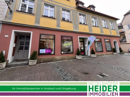 5652 Ansicht Front - Laden/Einzelhandel mieten in Ansbach - kleiner Laden direkt in der Fußgängerzone