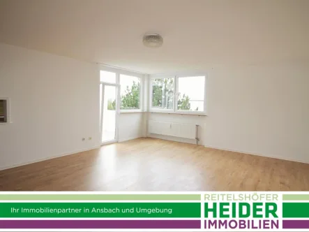 5665 Wohnen mit Blick zum Balkon - Wohnung mieten in Ansbach - 3 Zi. Wohnung mit Balkon am östlichen Stadtrand