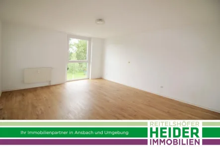 5665 Schlafen - Wohnung mieten in Ansbach - 3 Zi. Wohnung mit Balkon am östlichen Stadtrand