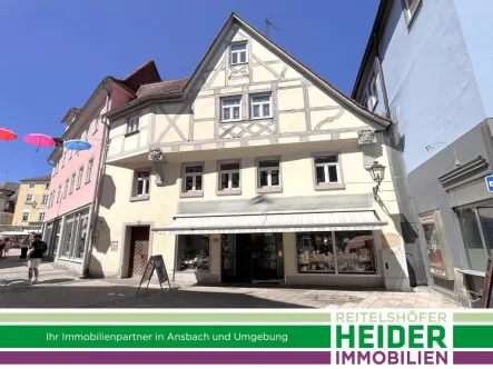 1718 Ansicht - Haus kaufen in Ansbach - Wohn-und Geschäftshaus in der Fußgängerzone