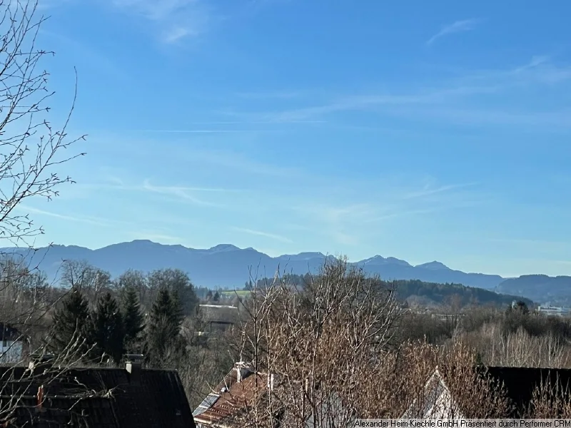 Blick von Oberstdorf bis Oberstaufen - Grundstück kaufen in Kempten - Alpenblick - Ihre besten Aussichten für 2023 und danach!