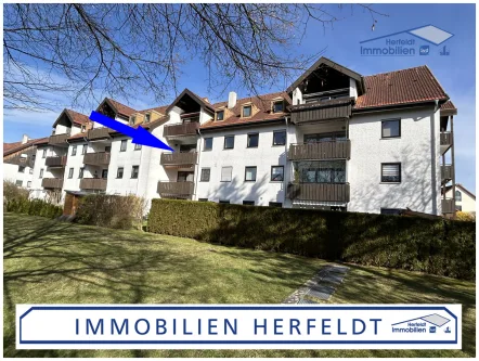 Schöne 3-Zimmer-Wohnung - Wohnung kaufen in Landsberg am Lech - 3-Zimmer-Wohntraum: Sonnige Wohnung mit Süd-West-Balkon und Tiefgaragenstellplatz am Ortsrand