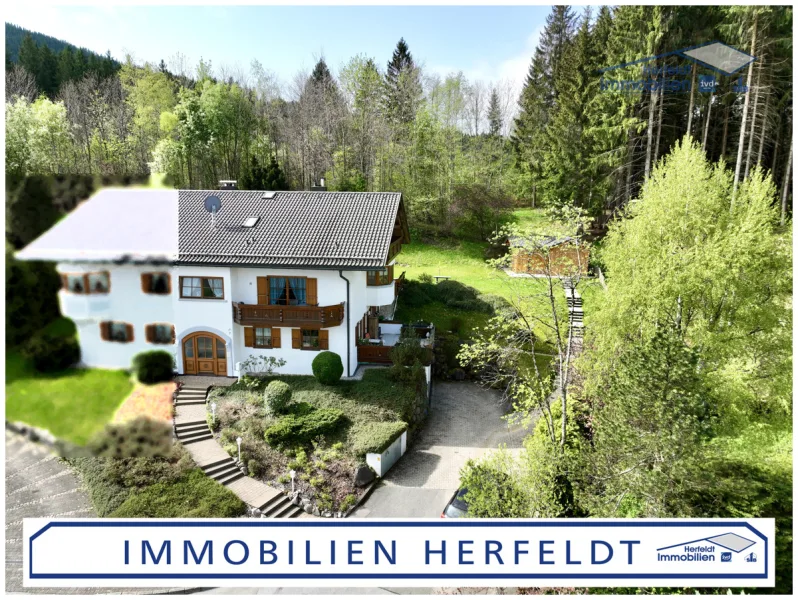 Traumhafte Waldrandlage - Haus kaufen in Bad Kohlgrub - Luxuriöses Anwesen mit Einliegerwohnung im Landhausstil am Waldrand - Weitblick & Rehe am Garten