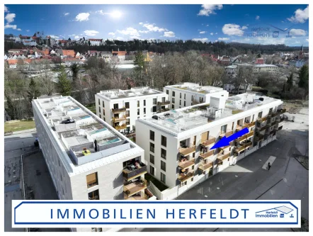 Bestlage in Landsberg - Wohnung kaufen in Landsberg am Lech - Schöne 2-Zimmer-Neubauwohnung mit Westbalkon im neuen Stadtviertel - Günstiger als die Konkurrenz!