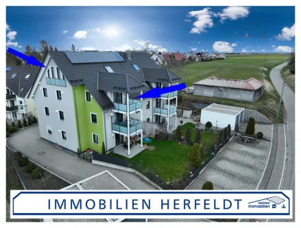 Idyllische Wohnlage - Wohnung kaufen in Großaitingen - Luxus-Neubauwohnung über zwei Ebenen in idyllischer Ortsrandlage für fairen Preis zu verkaufen