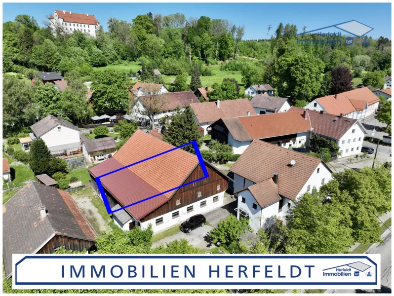 Sehr schönes Baugrundstück - Grundstück kaufen in Unterdießen / Oberdießen - Idyllisches Baugrundstück mit Blick auf Schloss Unterdießen