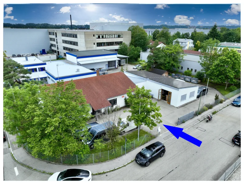 Vielseitig nutzbar - Halle/Lager/Produktion mieten in Landsberg am Lech - Vielseitig nutzbare Gewerberesidenz mit Büroflächen und Lagerhalle auf 1.402 m² großem Grundstück