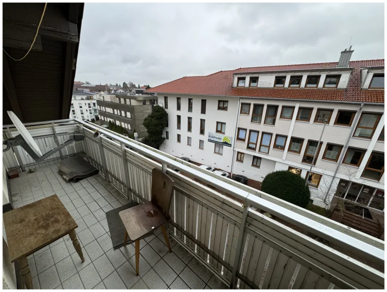 Blick vom Balkon