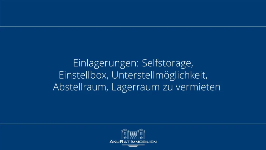 Lager - Storage - Halle/Lager/Produktion mieten in Dießen - Einlagerungen: Selfstorage, Einstellbox, Unterstellmöglichkeit, Abstellraum, Lagerraum zu vermieten