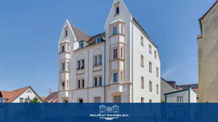 3-Zi. Whg. Augsburg - Wohnung kaufen in Augsburg - 3-Zimmer Wohnung in charmantem Stadthaus nahe der Augsburger Innenstadt! Nur 1 Gehminuten zum Lech