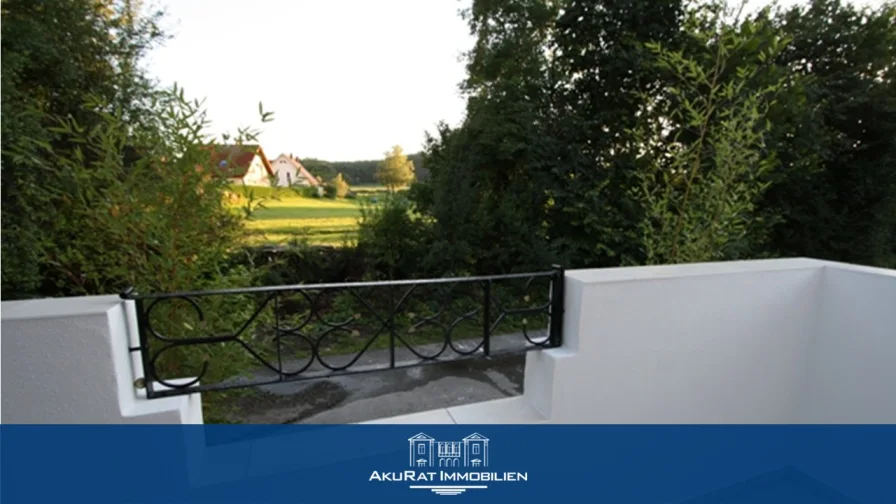 Titelbild Aussicht - Haus mieten in windach - AKURAT IMMOBILIEN - BUNGALOW IN IDYLLISCHER LAGE IN WINDACH AMAMMERSEE (BEFRISTET FÜR 3 JAHRE)