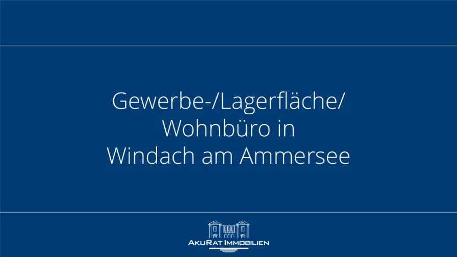 Wohn-Büro Titel - Büro/Praxis mieten in windach - Gewerbe- / Lagerfläche / Wohnbüro in Windach am Ammersee