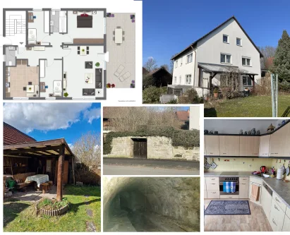 FH498_Titel - Haus kaufen in Seybothenreuth - Bezugsfreies Zweifamilienhaus mit 3 Felsenkellern und Doppelgarage in Seybothenreuth