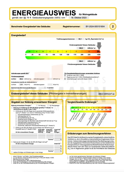 Energieausweis Seite 2